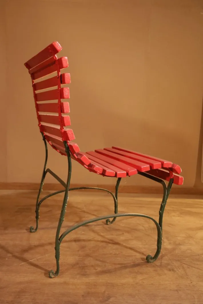 Pamono Red Lacquered Garden Chair Best