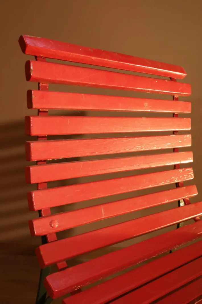 Pamono Red Lacquered Garden Chair Best