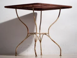 Pamono Red Outdoor Table, 1920s New