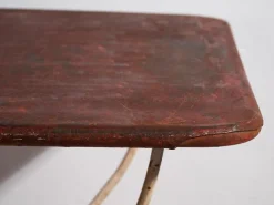 Pamono Red Outdoor Table, 1920s New