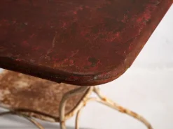 Pamono Red Outdoor Table, 1920s New