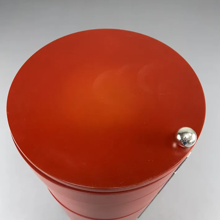 Pamono Red Pop Art Bar Cart by Verner Panton for Bisterfeld & Weiss, 1960s New