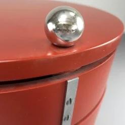 Pamono Red Pop Art Bar Cart by Verner Panton for Bisterfeld & Weiss, 1960s New