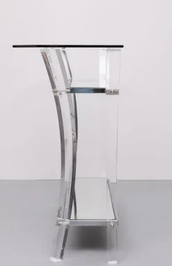 Pamono Regency Console Table and Mirror in Chrome, 1970s, Set of 2 Best