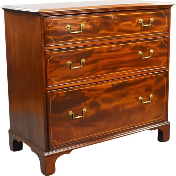 Pamono Regency Mahogany Inlaid Chest of Drawers, 1810 Clearance