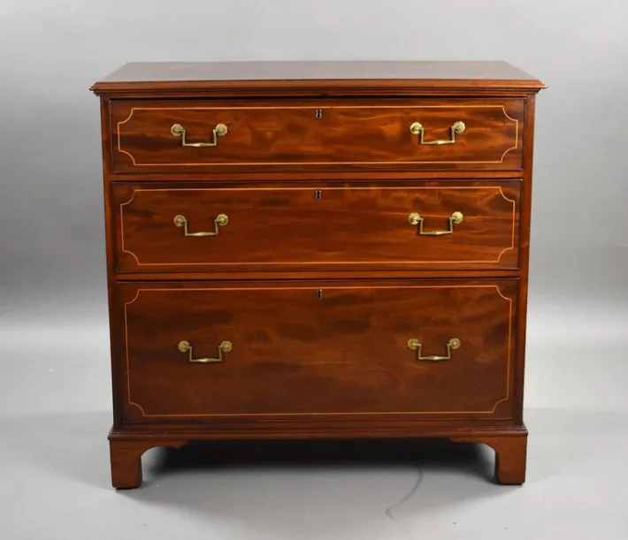 Pamono Regency Mahogany Inlaid Chest of Drawers, 1810 Clearance