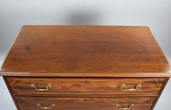 Pamono Regency Mahogany Inlaid Chest of Drawers, 1810 Clearance