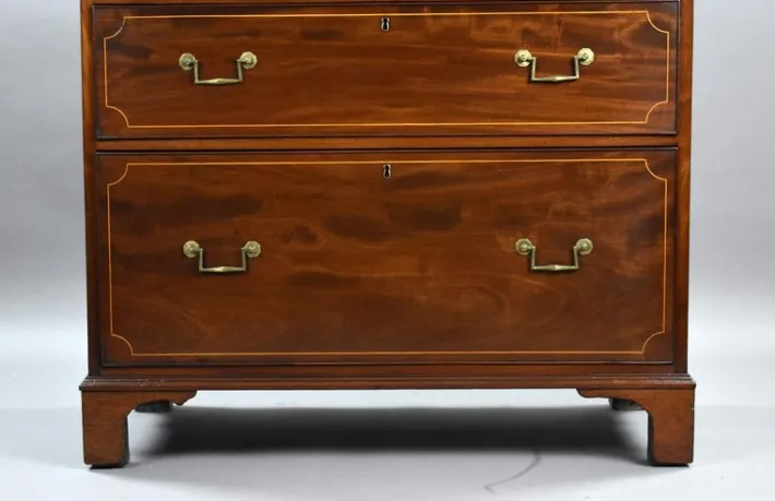 Pamono Regency Mahogany Inlaid Chest of Drawers, 1810 Clearance