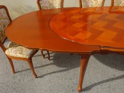Pamono Regency Oval Extendable Dining Table, 1980s Discount