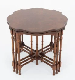Pamono Regency Revival Nesting Tables in Walnut, 1920s, Set of 5 Best
