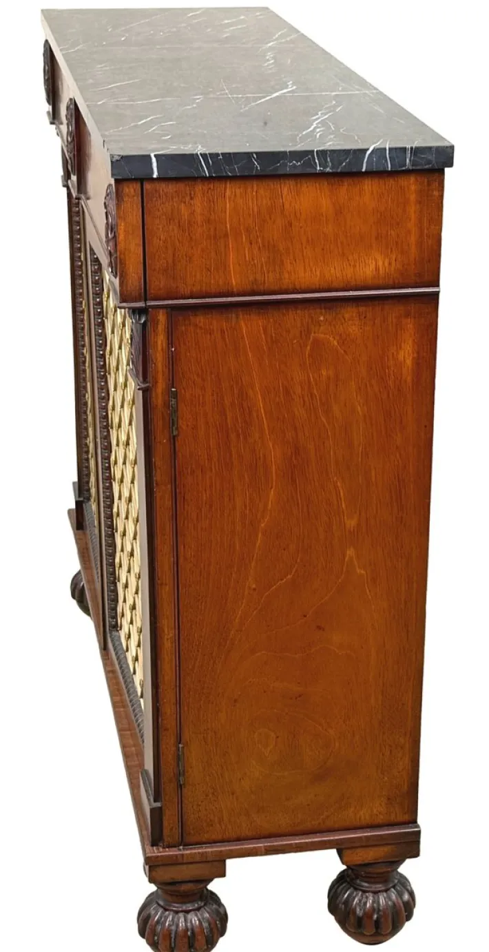 Pamono Regency Two-Door Side Cabinet in Mahogany, 1820 Hot