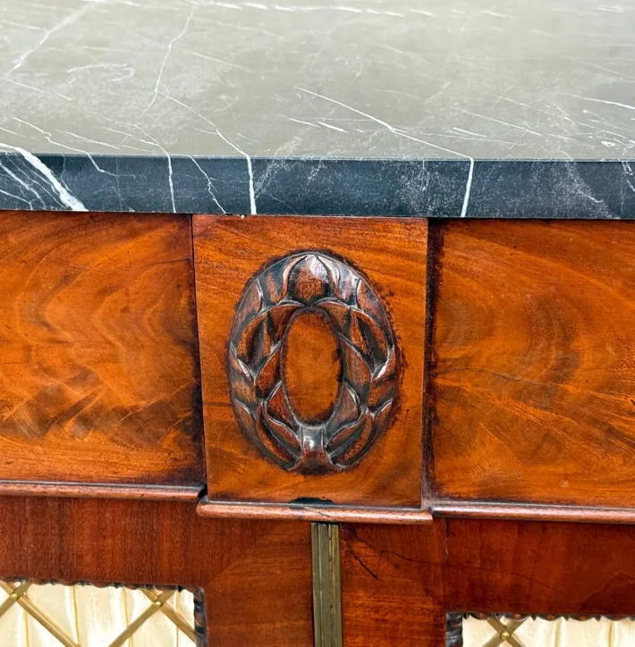 Pamono Regency Two-Door Side Cabinet in Mahogany, 1820 Hot