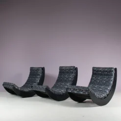 Pamono Relaxer II Rocking Chairs by Verner Panton for Rosenthal, Germany, 1970s