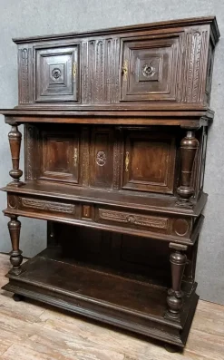 Pamono Renaissance Cabinet in Carved Wood, 1680s Best