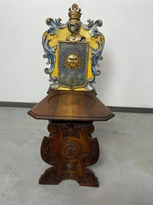 Pamono Renaissance Chair with Heraldic Emblems of the Szontágh de Igló et Zabar Family