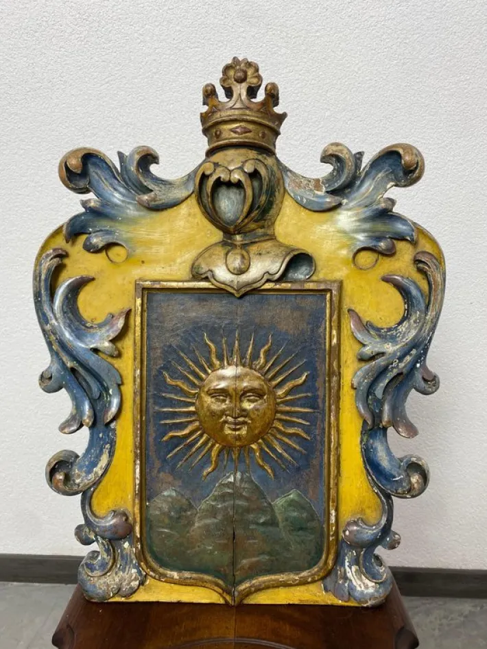 Pamono Renaissance Chair with Heraldic Emblems of the Szontágh de Igló et Zabar Family