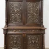 Pamono Renaissance Revival Oak 2-Part Buffet Cabinet, France, Mid-19th Century New