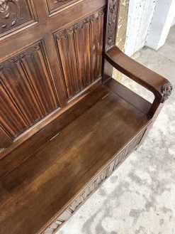 Pamono Renaissance Style Chest Bench in Walnut, 1890s Discount
