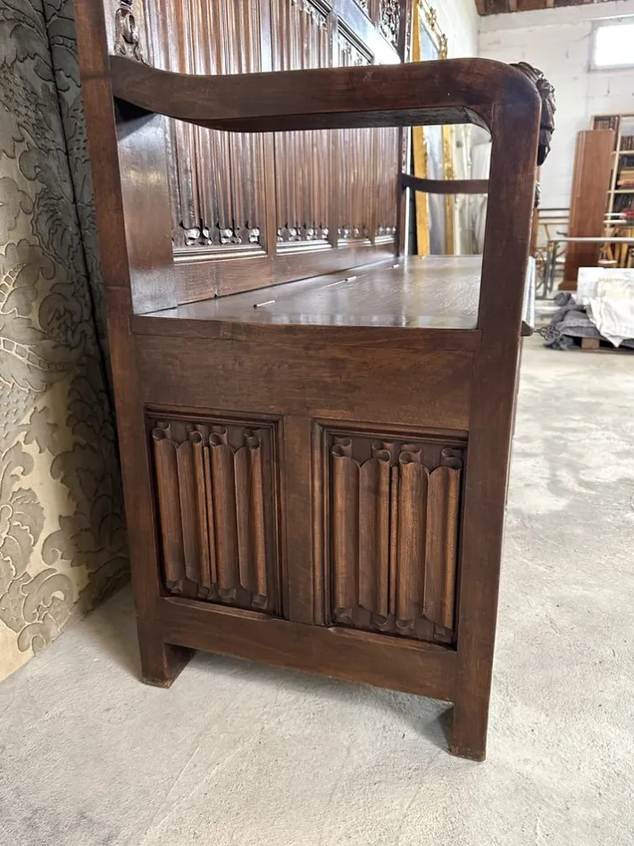 Pamono Renaissance Style Chest Bench in Walnut, 1890s Discount