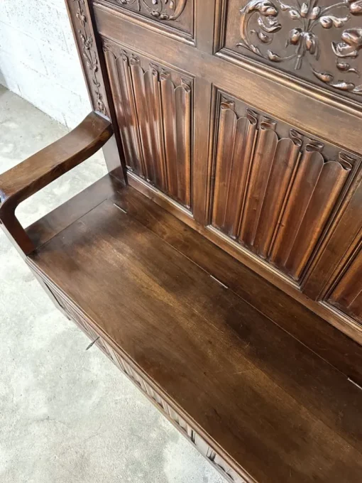 Pamono Renaissance Style Chest Bench in Walnut, 1890s Discount
