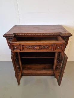 Pamono Renaissance Style Display Cabinet in Oak Hot