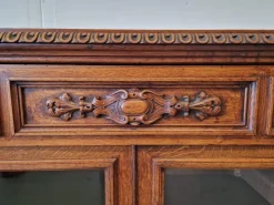 Pamono Renaissance Style Display Cabinet in Oak Hot