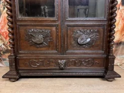 Pamono Renaissance Style Hunting Lodge Library in Carved Oak, 1850 Hot