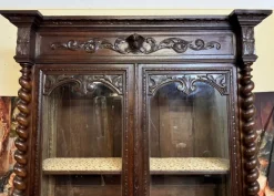 Pamono Renaissance Style Hunting Lodge Library in Carved Oak, 1850 Hot