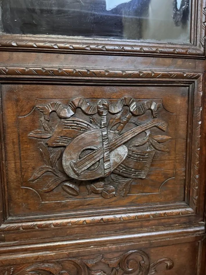 Pamono Renaissance Style Hunting Lodge Library in Carved Oak, 1850 Hot