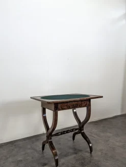 Pamono Restoration Game Table in Flamed Mahogany Sale