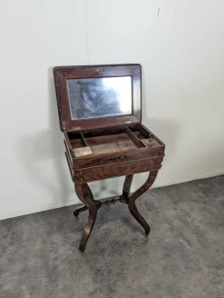 Pamono Restoration Period Worker in Flamed Mahogany Outlet