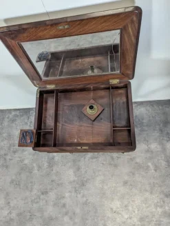 Pamono Restoration Period Worker in Flamed Mahogany Outlet