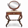 Pamono Restoration Swan Neck Dressing Table in Flamed Mahogany Sale