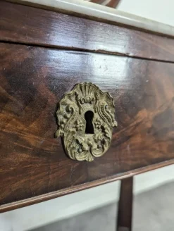 Pamono Restoration Swan Neck Dressing Table in Flamed Mahogany Sale