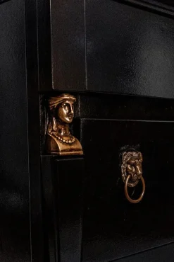 Pamono Return of Egypt Lacquered Chest of Drawers, 19th Century Hot