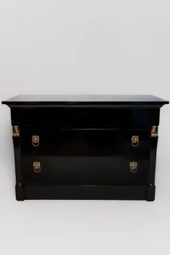 Pamono Return of Egypt Lacquered Chest of Drawers, 19th Century Hot