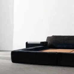 Pamono Roche Bobois Suede Bed Frame, 1970s Outlet