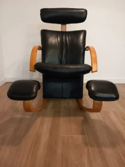 Pamono Rocking Armchair from Stokke, Norway, 1980s Clearance