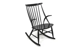 Pamono Rocking Chair by Illum Wikkelsø for Niels Eilersen, Denmark, 1960 Hot