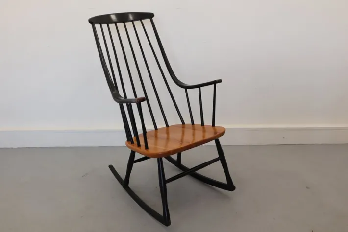 Pamono Rocking Chair by L. Larsson, Sweden, 1960s Best