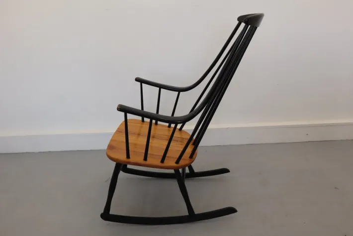 Pamono Rocking Chair by L. Larsson, Sweden, 1960s Best