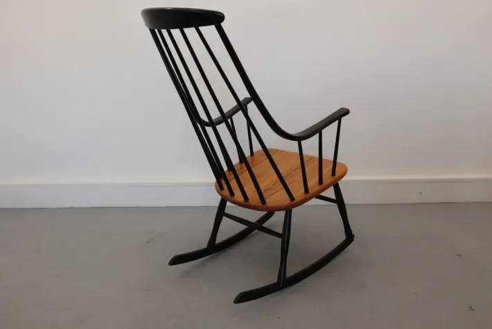 Pamono Rocking Chair by L. Larsson, Sweden, 1960s Best