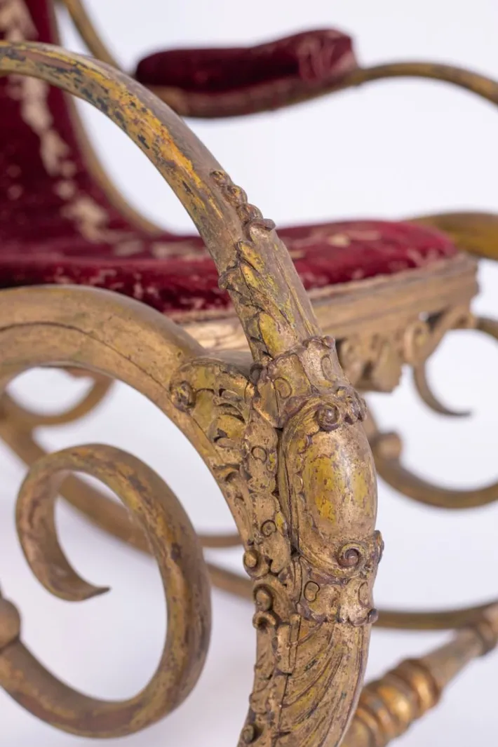 Pamono Rocking Chair by Michael Thonet for Anton Fix, 1850s Hot