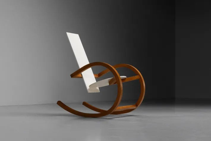 Pamono Rocking Chair by Torben Skov for Nordik Andels Eksport, Denmark, 1989 Online