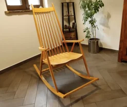 Pamono Rocking Chair from Varjonen Puunjalostus, 1960s New