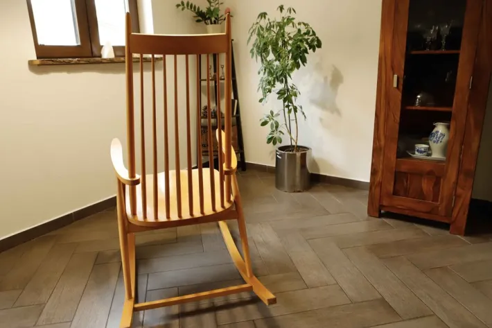 Pamono Rocking Chair from Varjonen Puunjalostus, 1960s New