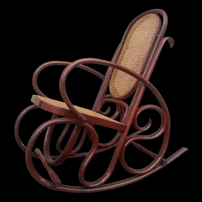 Pamono Rocking Chair in Beech by Michael Thonet Sale