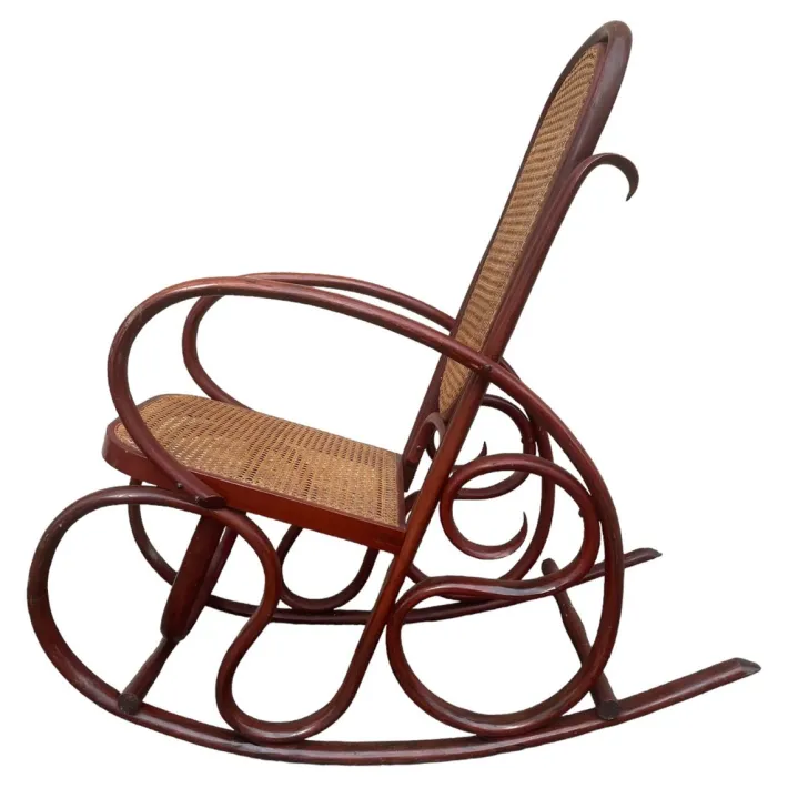 Pamono Rocking Chair in Beech by Michael Thonet Sale