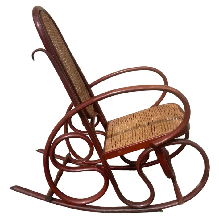 Pamono Rocking Chair in Beech by Michael Thonet Sale