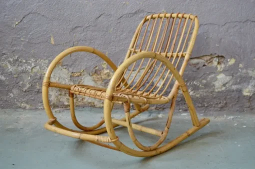 Pamono Rocking Chair in Rattan Discount